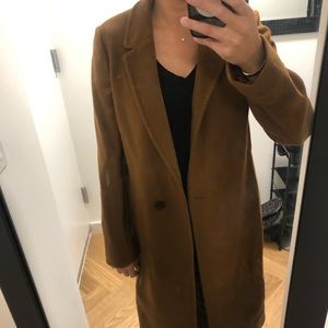 Rich Camel Babaton Aritzia Stedman Peacoat XXS Jacket